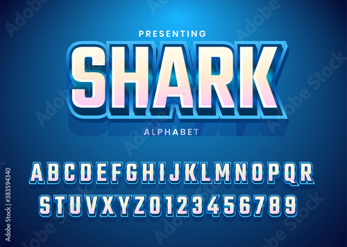 Fotomural Esport text effect alphabet typography for gamer or streamer