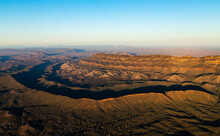 Aerial Shots Of Flinders Ranges In Early Morning Light