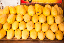 Yellow Mango In The Local Market On Island Of Boracay