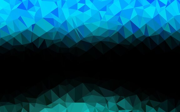 Light Blue, Green vector polygon abstract background.
