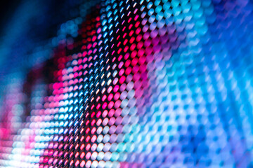 CloseUp LED blurred screen. LED soft focus background. abstract background ideal for design.