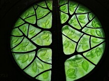 Stained Glass Window In A Church