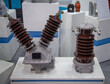 Close-up of high voltage and current transformer