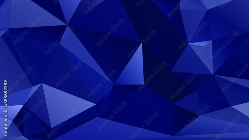 Abstract Blue Color Polygon Background Design, Abstract Geometric Origami Style With Gradient. Presentation,Website, Backdrop, Cover,Banner,Pattern Template