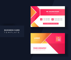 Wall Mural - colorful abstract business card template
