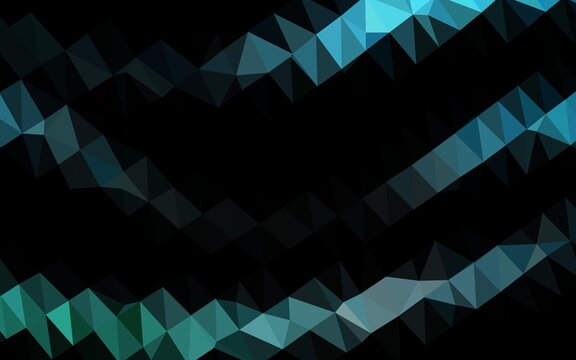 Light BLUE vector abstract mosaic backdrop.