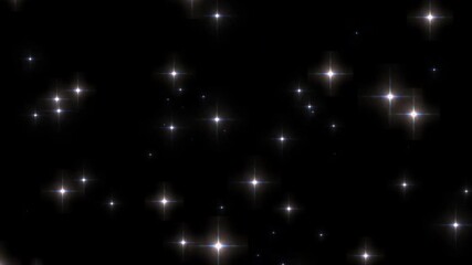 Wall Mural - sparkle stars silver background christmas holiday