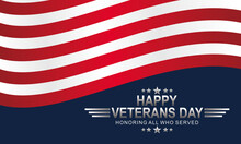 Flat Design Veterans Day Illustration Concept Vector