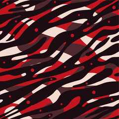 camouflage pattern with maroon background