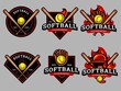 Set of softball Logo. Softball logo and badge. Softball vector illustration