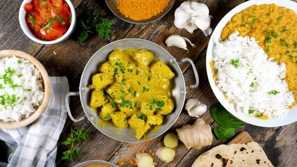 Poster - assorted of indian dish