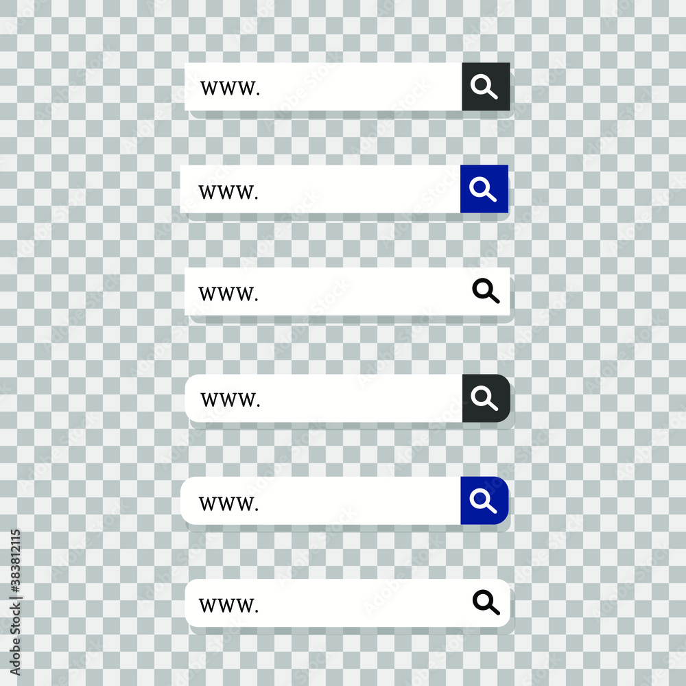 Search Bar for UI design. Set of elements for design interface of ...