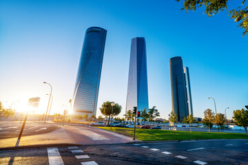 Poster - four modern skyscrapers