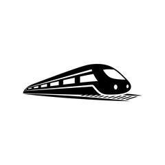 Poster - High speed train logo.