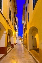 Canvas Print - Ciutadella Menorca Ses Voltes arches Ciudadela