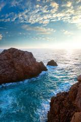 Wall Mural - Menorca Punta Nati sunset in Balearic Islands