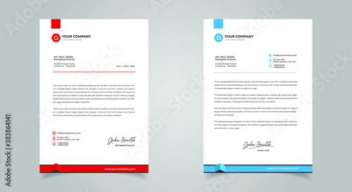 Cuadros en Lienzo Abstract Letterhead Design Modern Business Letterhead Design Template