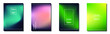 © Bhautik - Blurred backgrounds set with modern abstract blurred color gradients. Templates collection for brochures, posters, banners, flyers and cards. Vector illustration.