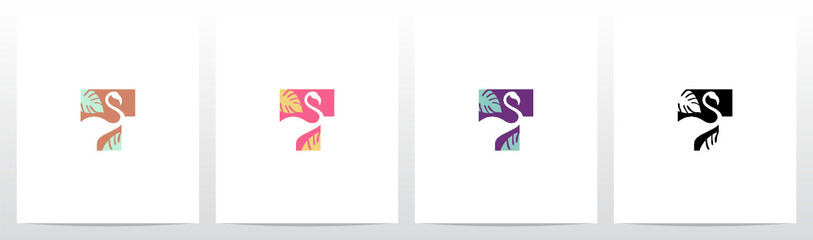 Flamingo On Letter Logo Design T