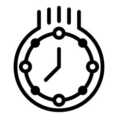Poster - Fast stopwatch icon. Outline fast stopwatch vector icon for web design isolated on white background
