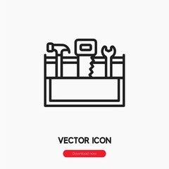 Poster - toolbox icon vector sign symbol