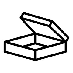 Poster - Surprise box icon. Outline surprise box vector icon for web design isolated on white background