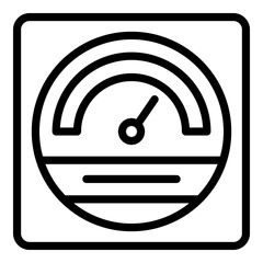 Poster - House voltage regulator icon. Outline house voltage regulator vector icon for web design isolated on white background