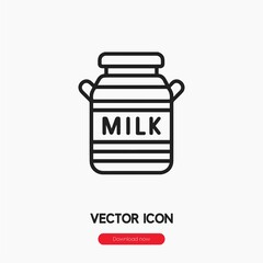 Poster - milk tank icon vector sign symbol