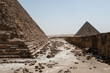 The Pyramid of Khafre and Pyramid of Menkaure, Giza, Egypt