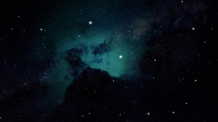 Wall Mural - milky way and several stars in outer space