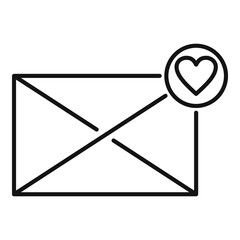 Poster - affection mail icon. outline affection mail vector icon for web design isolated on white background