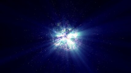 Wall Mural - atom particle color energy ball 4k