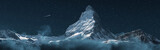 Fototapeta Fototapety góry  - panoramic view to the majestic Matterhorn mountain at night. Valais, Switzerland