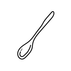 Poster - spoon line style icon vector design