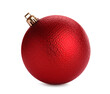 © New Africa - Beautiful red Christmas ball isolated on white