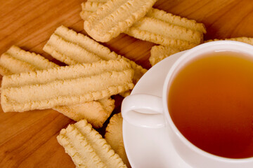 Poster - cup of tea and some cookies