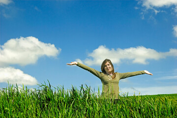 Wall Mural - Happy woman