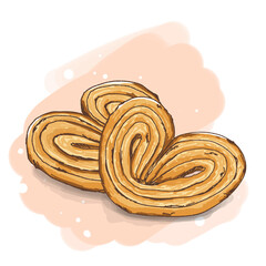 french dessert palmier