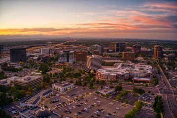 Aerial View of The Denver Tech Center (DTC) located in The Denver, Colorado Metro.