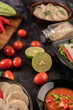 © Johnstocker - The ingredients used for the salad include tomatoes, peppers, lime and bitter gourd.
