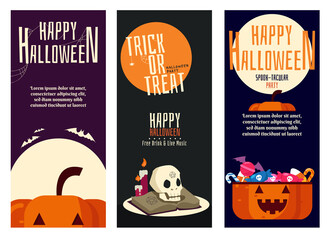 Printables Greeting Card/Poster/Banner of Halloween Party Celebration