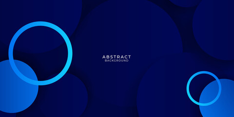 Geometric blue black abstract presentation background