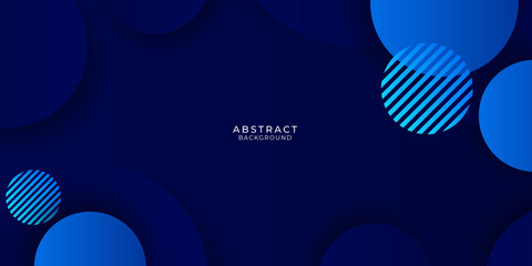 Dynamic vibrant colorful gradient blue abstract presentation circle background 