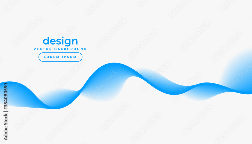 white background with blue gradient wave shape Stock Vector | Adobe Stock