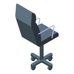 Poster - Streamer chair icon. Isometric of streamer chair vector icon for web design isolated on white background