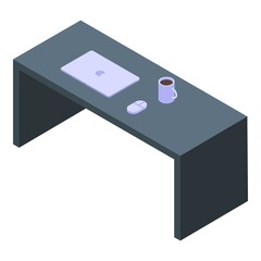 Poster - Streamer desktop icon. Isometric of streamer desktop vector icon for web design isolated on white background
