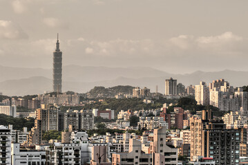 Wall Mural - Taipei cityscape