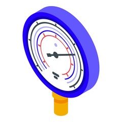 Poster - Manometer pressure icon. Isometric of manometer pressure vector icon for web design isolated on white background
