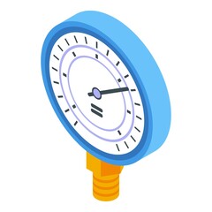 Poster - Manometer gauge icon. Isometric of manometer gauge vector icon for web design isolated on white background