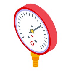 Poster - Manometer machine icon. Isometric of manometer machine vector icon for web design isolated on white background
